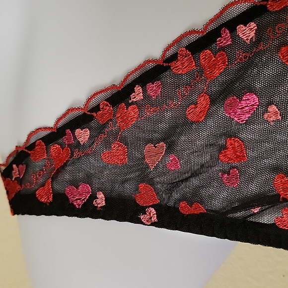 Lane Bryant Cacique Plus Size Heart Sheer Babydoll w/Panties sz 18/20 NWOT - Picture 3 of 5